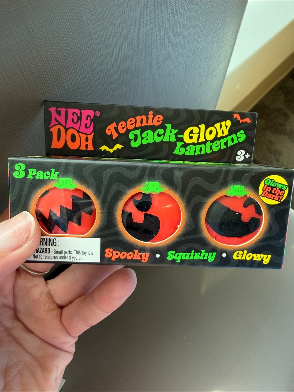 Teenie Jack-Glow Lanterns 3-Pack - Orange Glow